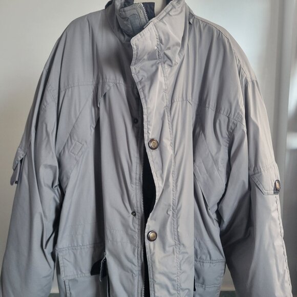 BUY AS IS –Clearance John Blair Men’s Zip-up/Snaps Light Gray Winter Warm Coat - Picture 2 of 15